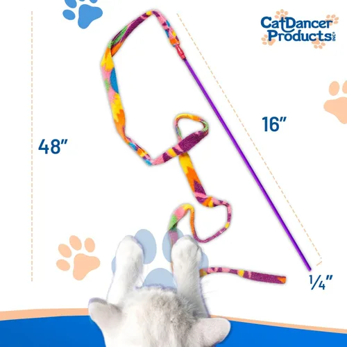 Miniatura 3 de Varita mágica de juguete para amantes de gatos Cat Dancer, Paquete de 1, Multicolor