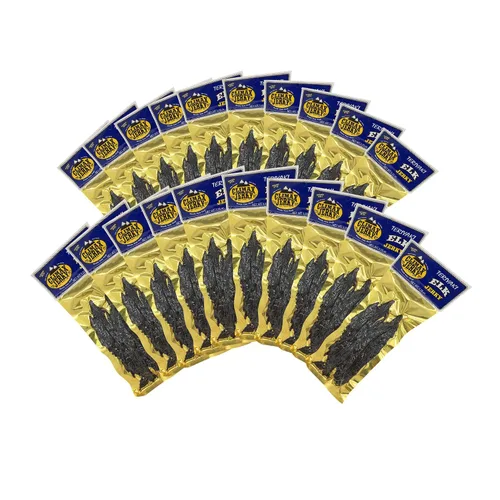 Miniatura 13 de Tiras gruesas de corte en kippered de estilo natural prémium de 1.75 onzas. Cecina de alce – Sin conservantes – Alto contenido en proteínas – Bajo