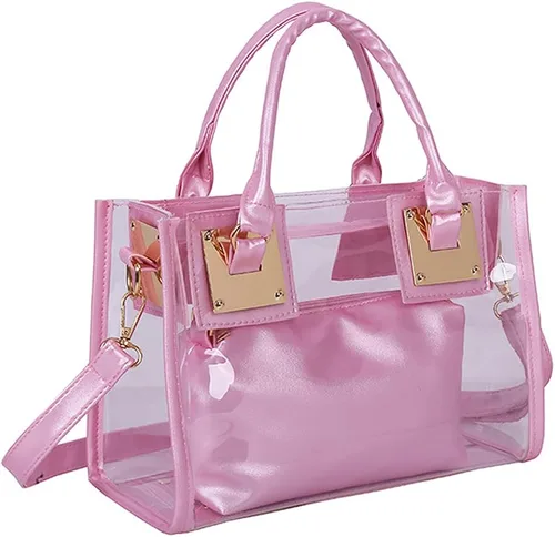 Miniatura 8 de Cooba Bolso transparente para mujer, 2 unidades, de jalea transparente
