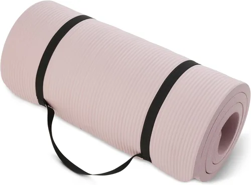 Miniatura 14 de Amazon Basics Extra Thick Exercise Yoga Mat with Carrying Strap Azul