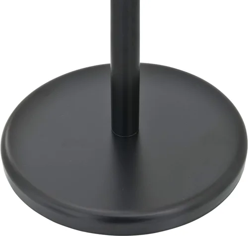 Miniatura 6 de MyGift Toallero de pie para baño, toallero independiente de 40 pulgadas con 3 brazos de barra giratorios, soporte de toalla colgante negro mate