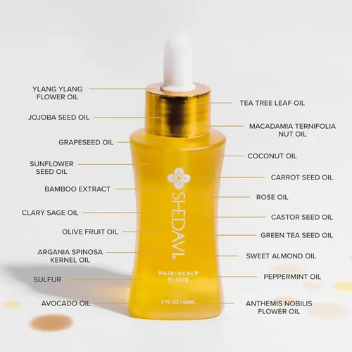 Miniatura 2 de Shedavi Sérum icónico vegano para el cabello con botánicos - Tratamiento de crecimiento para mujeres y hombres, cabello seco y dañado y cuero
