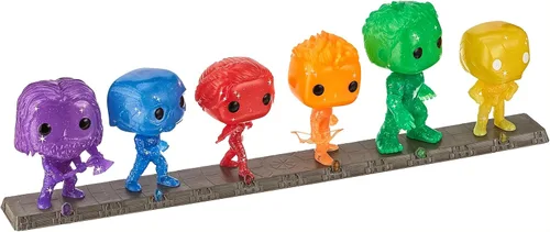 Funko Pop! Artist Series: Marvel Infinity Saga - Avengers with Base (paquete de 6) Exclusivo de Amazon, multicolor, (57619)