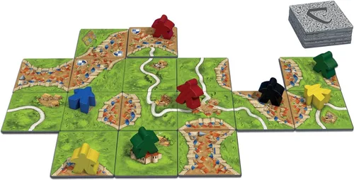 Miniatura 6 de Asmodee Carcassonne Juego de Mesa - Juego Clásico de Estrategia de Colocación de Fichas, Diversión Familiar, Aventura Medieval para Niños y Adultos
