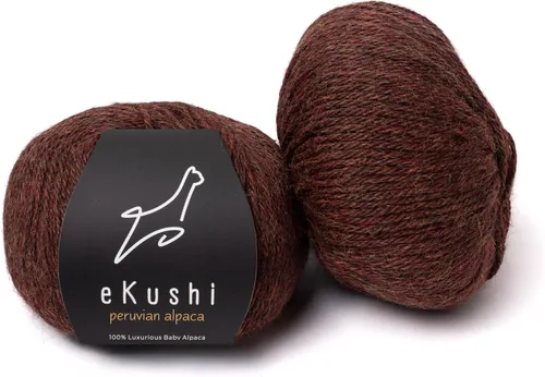 Miniatura 73 de 100% Hilo de Alpaca para Bebé para Tejer y Ganchillo - Juego de 3 Madejas de Hilo Premium DK - Ligero, Hipoalergénico y Térmico Hecho en Perú - N010