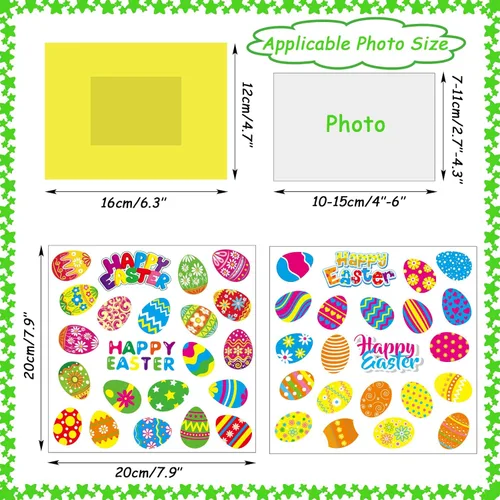 Miniatura 3 de chiazllta Paquete de 24 kits de manualidades de Pascua para niños, marco de fotos, manualidades, primavera, Pascua, actividades artísticas, hogar