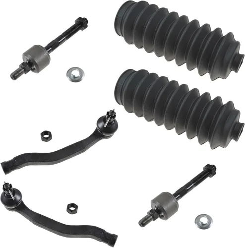 Miniatura 109 de TRQ Kit de dirección interior y exterior para lado del conductor y del pasajero delantero, con cremallera de dirección y fuelle de piñón compatible