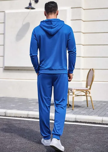 Miniatura 58 de COOFANDY Conjunto deportivo de 2 piezas para hombre, conjunto deportivo casual con capucha