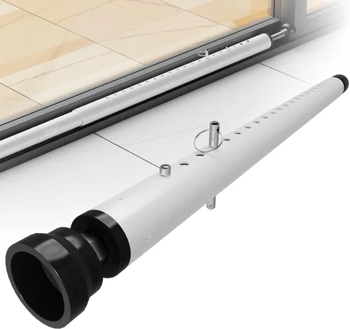 Miniatura 9 de WooFog Barra de Seguridad para Puerta Corrediza, Barras de Seguridad para Ventanas Interiores, Barra de Cierre Ajustable de 17-50 Pulgadas