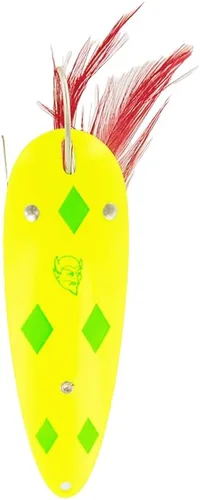 Miniatura 14 de Dardevle Dardevlet Weedless Nickel Back 3/4 oz Fishing Spoons Rojo/Blanco