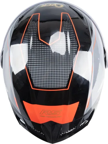 Miniatura 5 de Casco integral para hombres y mujeres adultos con protector solar ahumado Negro Rojo Racing