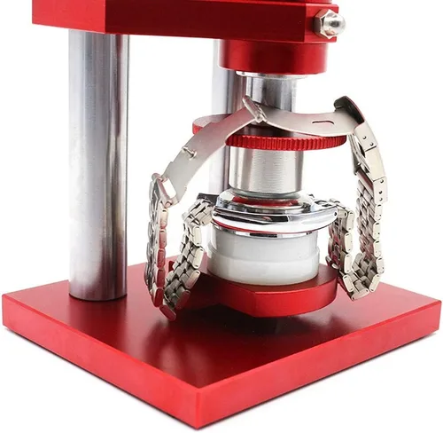 Miniatura 6 de Prensa de reloj, caja trasera de reloj, tipo tornillo, juego de herramientas de prensa profesional para reloj, bisel de cristal, herramientas