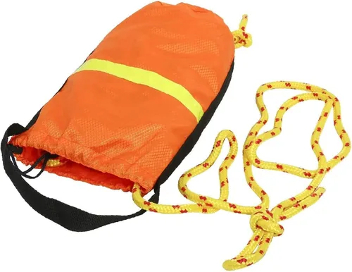 Miniatura 6 de NovelBee Bolsa de cuerda de rescate con línea de polipropileno flotante trenzada de 5/16 pulgadas x 70 pies para kayak y barco de emergencia
