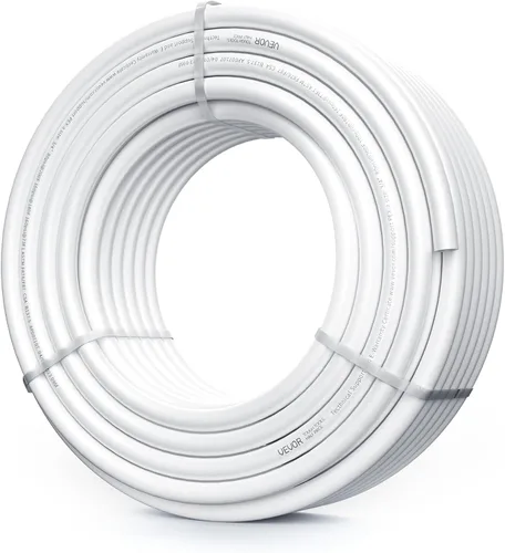 Miniatura 14 de VEVOR Tubo de PEX de 1/2 pulgada, 2 x 100 pies, tubo de tubería flexible PEX-A sin barrera de oxígeno para agua potable, para agua caliente/fría