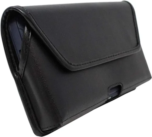 Miniatura 5 de Turtleback Funda hecha para Note 20 Ultra compatible con OB Defender o fundas voluminosas, clip de cinturón de metal ejecutivo, bolsa de cuero
