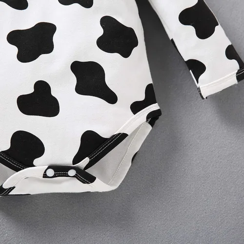 Miniatura 9 de Enterizo de manga larga para bebé overol de manga larga con estampado de vaca lechera ropa con capucha