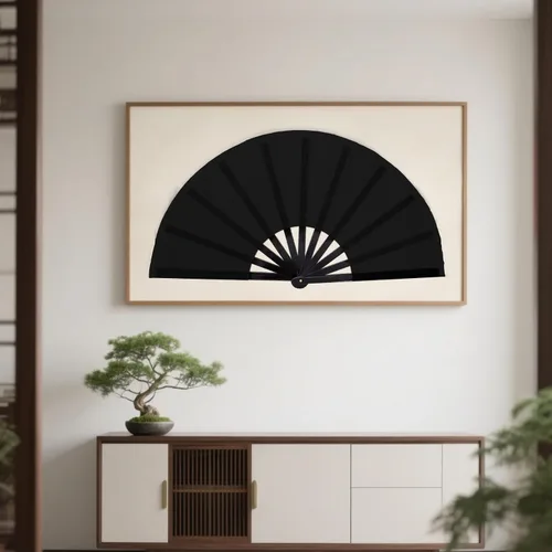 Miniatura 6 de Nydotd Paquete de 2 ventiladores plegables de mano para fanáticos rave, tela de nailon plegable para hombres y mujeres, línea de actuación, danza