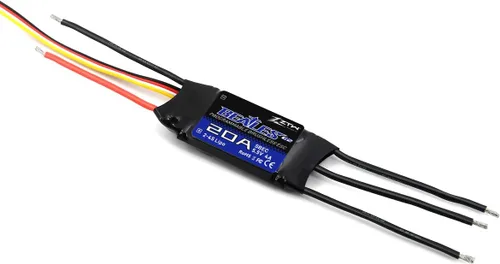 ZTW Beatles G2 20A ESC con salida SBEC 4A/5.5V para avión RC de ala fija 2-4S o proyecto de bricolaje necesita controlador electrónico de velocidad..