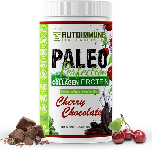 Miniatura 10 de Paleo Perfection - Polvo de proteína de colágeno de carne de res alimentada con pasto de chocolate doble sin estevia - Paleo, Keto, SCD, AIP