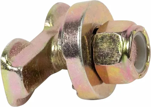 Miniatura 2 de Mytee Products Paquete de 20 pernos roscados de doble orejeta en L – Puntos de anclaje resistentes en L, WLL #1833 lbs – Anclaje de amarre para riel