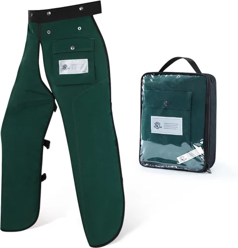 Miniatura 20 de Chaparreras para motosierra con delantal de 8 capas para hombres/mujeres leñadores trabajadores forestales pantalones protectores para motosierra