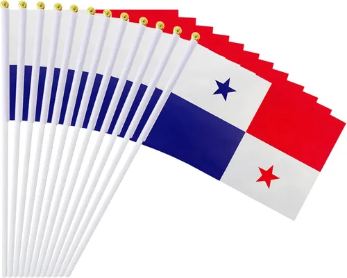 Miniatura 23 de Bandera de México, bandera mexicana, pequeñas mini banderas de mano de México en palo, ideal para fiestas, desfiles, eventos deportivos