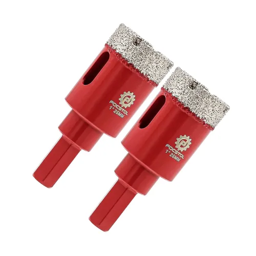Miniatura 11 de FOCSTOL - Broca de núcleo de diamante de 1-3/8 pulgadas, 2 piezas de sierra de diamante de 1.378 in con vástago hexagonal para azulejos