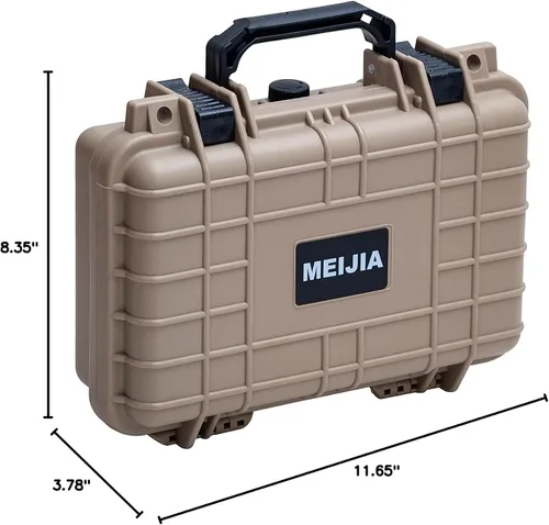 Miniatura 8 de MEIJIA Funda rígida protectora impermeable portátil para todo tipo de clima, funda para cámara pequeña, funda seca con espuma personalizable