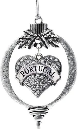 Miniatura 122 de Inspired Silver Adornos festivos de dije de corazón pave de plata con circonitas cúbicas