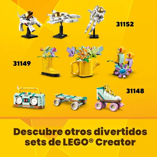 Miniatura 6 de LEGO Creator 31147 - Juguete de cámara retro 3 en 1, se transforma a una cámara de video retro o a un televisor, regalo de fotografía para niños