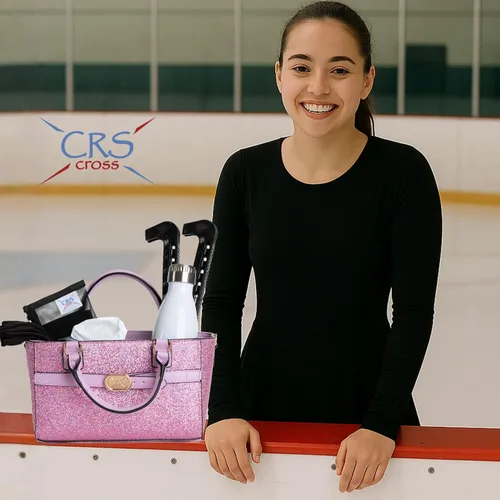 Miniatura 139 de CRS Cross Rink Side Tote. Ice Skating Accessory Bag-Figure Skating, Roller, Inline Skaters, Dance, Cheer.Organizes Guards Water Bottle Phone