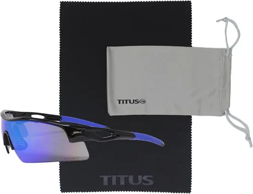 Miniatura 27 de TITUS G20 Gafas de seguridad para todos los deportes, protección para motocicletas, compatibles con ANSI Z87+ Marco negro - Lente ahumado - Con bolsa