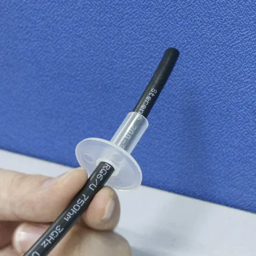 Miniatura 8 de Steren Buje de alimentación simple RG6 transparente - Paquete de 100