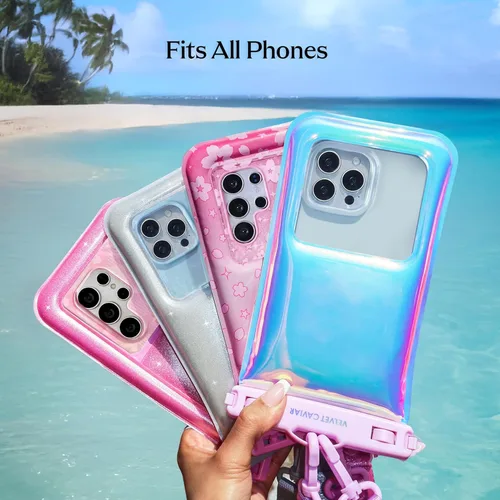 Miniatura 7 de VELVET CAVIAR Funda impermeable para teléfono con cordón, funda flotante IP68 para iPhone y todos los teléfonos, bolsa seca para esnórquel, playa