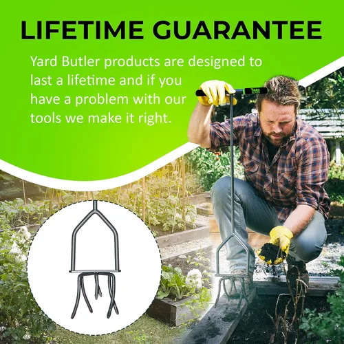 Miniatura 5 de Lewis Lifetime Tools TNT-4 Twist & Tiller, herramienta de jardín de 37"., 1, N/A