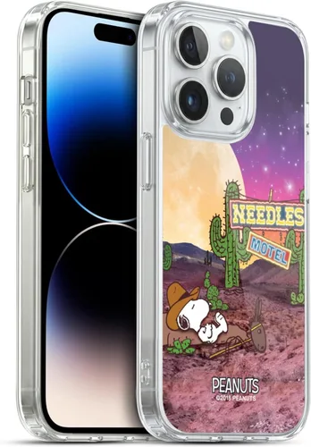 Miniatura 133 de Head Case Designs Funda de gel con licencia oficial de Peanuts Nebula Cactus Needles Snoopy Space Cowboy [protección de grado militar] compatible
