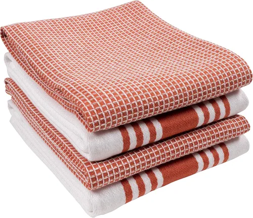Miniatura 11 de KAF Home - Juego de 4 toallas de cocina con banda central, de 18 x 28 pulgadas, absorbentes, duraderas, suaves y bonitas, perfectas para limpiar