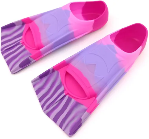 Miniatura 149 de Gugmoy Kids Swim Fins,Comfortable Silicone Flippers for Swimming and Diving,Size Suitable Beginners Kids Girls Boys Adults