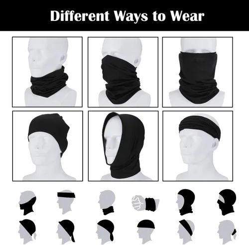 Miniatura 3 de Geyoga Ski Mask for Men Neck Gaiters Scarf Face Covering Balaclava Fishing Winter Cycling Running Masks Windproof Bandana