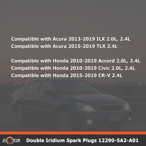 Miniatura 3 de Iridium - Juego de 6 bujías de repuesto automotrices 12290-5A2-A01 DILKAR7G11GS para automóviles compatibles con Honda Accord Civic 2010-2019 CR-V