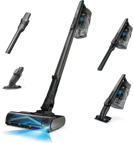 Aspiradora inalámbrica Shark PowerPro Reveal Plus, tecnología FloorDetect y Dirt-Reveal, filtro HEPA, para alfombra y suelo duro, recargable,