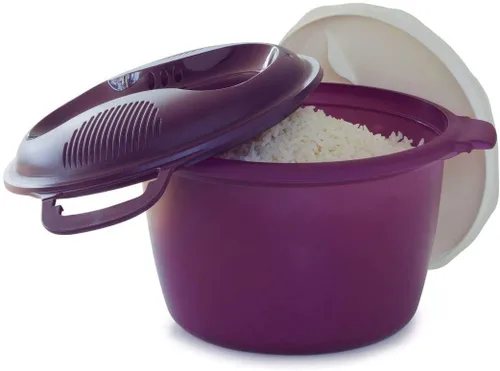 Miniatura 2 de MICROWAVE Rice Maker - Vaporizador para hacer arroz, color rosa