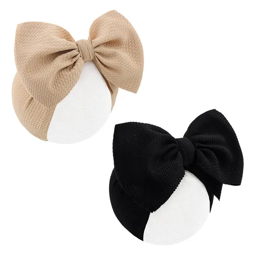 Miniatura 16 de Diademas de arco iris para el pelo para bebés, niñas, 2 unidades, recién nacidos, niños pequeños, accesorios para el cabello, lazo para la cabeza