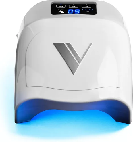 V Beauty Pure Lámpara de uñas UV inalámbrica (blanca) - Luz UV portátil de 36 W para uñas de gel con múltiples ajustes de temporizador - Luz de