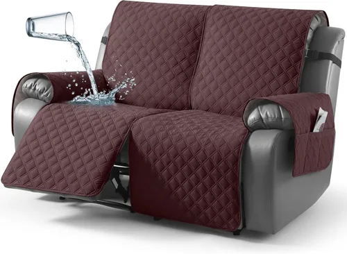 Miniatura 60 de TAOCOCO - Funda antideslizante para silla reclinable, funda para sofá, funda para silla reclinable pequeña con correas elásticas, protector
