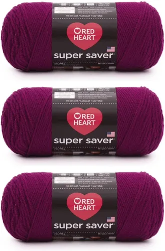 Miniatura 145 de Red Heart Hilo Super Saver, paquete de 3, estampado artístico, 3 unidades Estampado De Artista