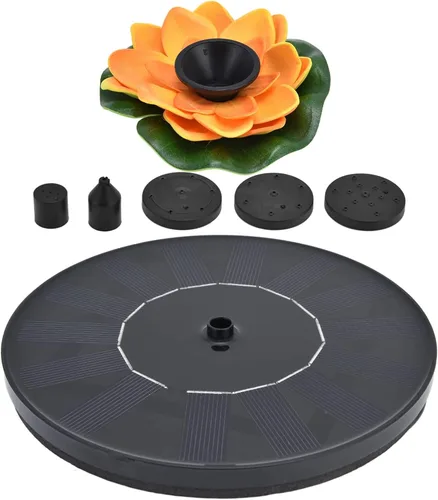 Miniatura 9 de Fuente solar para baño de pájaros, bomba de fuente de energía solar de 1.4 W, bombas de agua flotantes para jardín, patio, estanque y piscina al