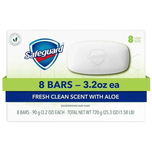Miniatura 14 de Safeguard Jabón en Barra Micelar de Limpieza Profunda para Baño, elimina el 99 por ciento de las bacterias, deja la piel suave, aroma fresco