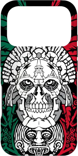 Miniatura 29 de iPhone 11 Pro Max Aztec Warrior Skull - Ancestros mexicanos - Funda de raíces mexicanas