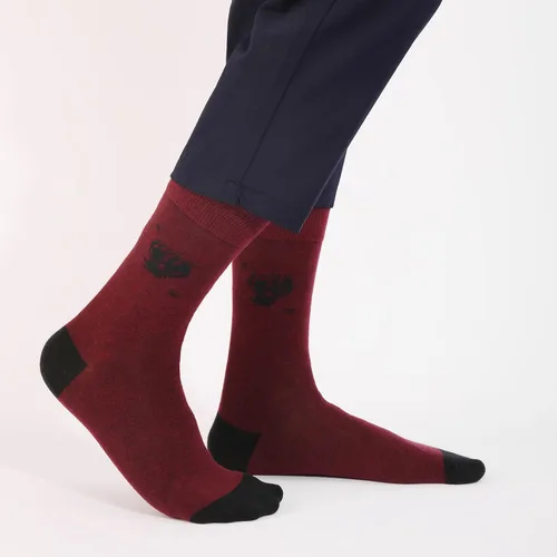 Miniatura 81 de TOEJYJ Calcetines de vestir divertidos para hombre, paquete de calcetines casuales divertidos, coloridos calcetines de algodón a rayas, talla 10-13